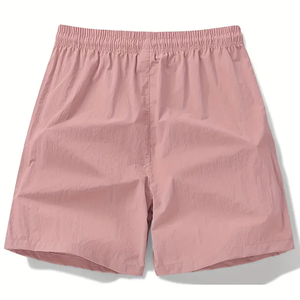 กางเกงกีฬาขาสั้นแบบลำลองสำหรับผู้ชาย, ผ้าฝ้ายแห้งเร็วสวมใส่สบายมีกระเป๋ามีซิปลายพื้นกางเกงขาสั้นออกกำลังกายที่เป็นมิตรต่อสิ่งแวดล้อมสำหรับฤดูร้อน - Product Image 1