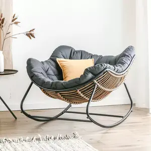 Chaise berçante inclinable pour adulte Chaise de détente simple pour balcon <span class=keywords><strong>Salon</strong></span> Maison <span class=keywords><strong>Salon</strong></span> paresseux - Product Image 6