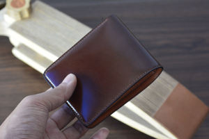 Cartera elegante de cuero Premium Bi Fold, monedero delgado de cuero genuino con bloqueo RFID para hombres, con estilo, para hombre, para el 2017 - Product Image 3