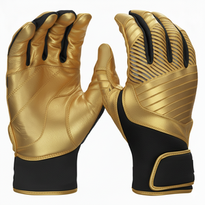 Guantes de Bateo de Béisbol Personalizados al por Mayor con Logotipo Propio, Color Personalizado, Precio al por Mayor, Agarre Antideslizante en la Palma, Transpirables, Elegantes, Guantes de Bateo de Softbol - Product Image 1