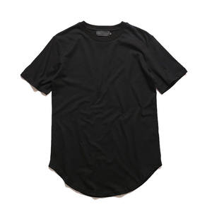 Camiseta Hip Hop para Hombre, Verano, Lisa, Extendida, Camisetas Urbanas para Hombre, Ropa - Product Image 4