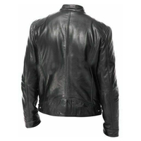 Veste en cuir souple et confortable à la mode en vrac prix d'usine coupe élégante veste en cuir avec logo personnalisé et imperméable