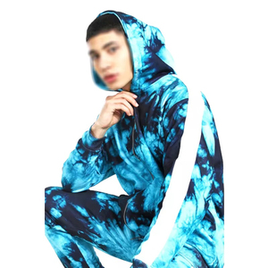 Ropa deportiva para hombre de buena calidad, conjuntos de chándales OEM Tie Dye, el mejor Material, diseño único, chándales Tie Dye, pantalones de chándal para hombre - Product Image 3
