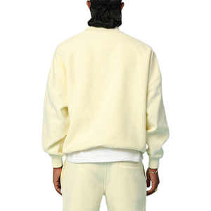 Conjunto de pantalones cortos y sudadera con cuello redondo personalizado Conjunto de pantalones cortos y sudadera con forro de satén unisex para hombre - Product Image 2