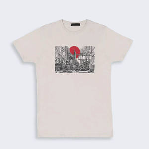 Vêtements pour hommes Chemises grande taille OEM T-shirt personnalisé en coton respirant à col rond et à manches courtes style rue haute pour hommes - Product Image 3