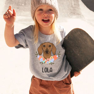 Camisetas de algodón con cuello redondo informales para niñas, fábrica OEM de Bangladesh, serigrafía personalizada, ajuste Regular, manga corta, hilo peinado alto - Product Image 3