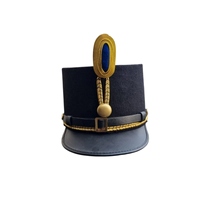Sombrero Austro-Húngaro de la Primera Mitad del Siglo XX, Réplica, con Encaje, Mezcla de Lana, Ajustable, Formal, para Reenactaciones, Coleccionistas, Adultos