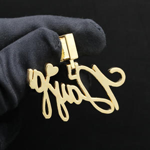 จี้เพชรประดับเพชร CZ สไตล์ฮิปฮอปสุดเทรนดี้ ทำจากสแตนเลส - Product Image 2