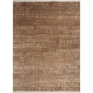 พรมขนสัตว์ถักมือลาย Entropy สีเบจและสีน้ำตาล รุ่น AKWS-1478 สำหรับห้องนั่งเล่น ห้องโถง ทางเข้าบ้าน รูปทรงสี่เหลี่ยมผืนผ้า ลายจิ๊กซอว์ สำหรับวัยรุ่น - Product Image 1