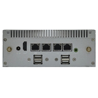Mini PC Intel J6412 sin Ventilador N6E-W, 2/3/4 Puertos LAN, DDR4 16 GB, 4K HDMI, Mini PC de Cuatro Núcleos para Hogar/Oficina/Negocios
