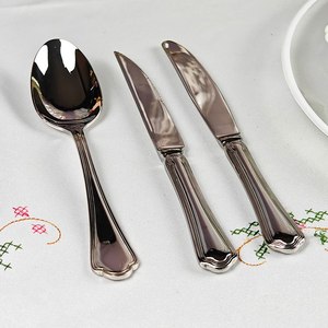Ensemble de couverts en acier inoxydable de qualité supérieure pour les fêtes, les mariages, écologique, passe au lave-vaisselle, fabriqué en Inde, prix de gros - Product Image 4