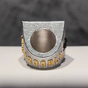 Lujoso 925 Plata Diseño único Iced Out Leb Grown Round Brilliant Cut VVS Clarity Diamond Luxury Original Hip Hop Jewelry - Product Image 2