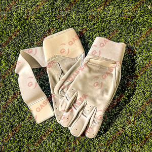 Professional <b>Red</b> Leather <b>Gloves</b> for Youth Adults Customized Long Cuff Design Sport Gear for Baseball & Softball Batting - Product Image 4