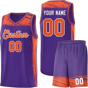Ensemble de maillots de basket-ball sur mesure, dernière collection, best-seller, unisexe, grande taille, respirant, séchage rapide, service OEM, vêtements de basket-ball - Product Image 6