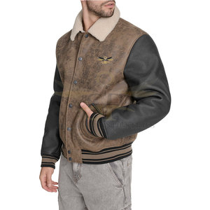 Veste Letterman cousue de haute qualité Veste Letterman confortable à porter à la mode Veste Letterman avec logo personnalisé - Product Image 3