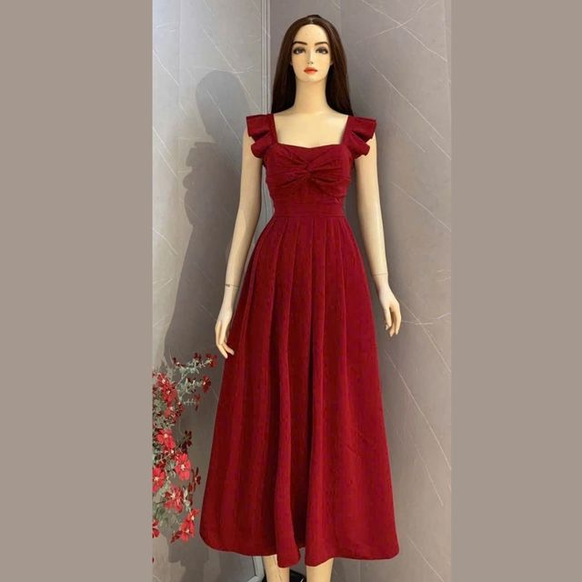 formal dress with gloves Elegant Rhinestone Detail Split Satin Formal Party Tube Dress （Gloves –  Elonnashop