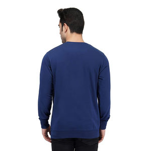 OEM personnalisé de haute qualité grande taille sweats pour hommes 100% bleu marine coton polaire brodé conception de poche pour les ensembles de maison d'hiver - Product Image 6