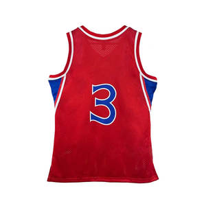 Maillots de basket-ball pour hommes rétro vintage personnalisés, respirants, antibactériens, à manches courtes, chemises de sport, été classique - Product Image 2