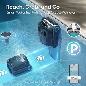 Limpiador robótico de piscinas inalámbrico Scuba X1 con HydroComm Pure, succión de alta potencia de 6600 GPH, limpieza horizontal de la línea de flotación, navegación - Product Image 3