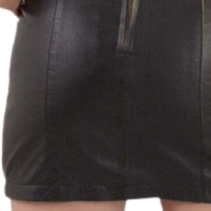 Leather Mini <b>Skirt</b> Women Black <b>High</b> <b>Waist</b> Fitted Fetish Clubwear <b>Pencil</b> Style <b>Skirt</b> - Product Image 5