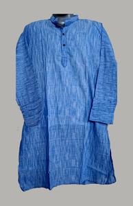 Kurta rayé en coton léger tissé à la main pour hommes vêtements ethniques traditionnels col Mandarin Design classique motif vibrant indien - Product Image 2