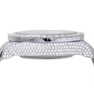 นาฬิกาข้อมือผู้ชายสุดหรู ระบบออโตเมติก ตัวเรือนสแตนเลส กันน้ำ กระจกคุณภาพสูง ประดับเพชรโมอิสซาไนต์ VVS สไตล์ฮิปฮอป ราคาสุดคุ้ม - Product Image 3