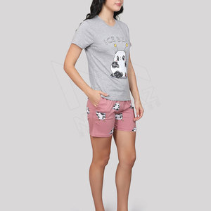 Summer Casual Graphic New Arrivals T Shirt Two Piece Shorts Set Women Print Women Short Sets - Product Image 1