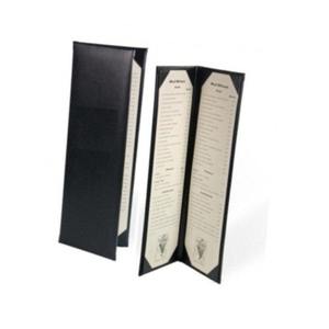 Cubierta de menú para restaurante, logotipo personalizado, Color negro, nuevo diseño - Product Image 1