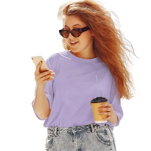 เสื้อยืดคอกลมผ้าคอตตอน100% สำหรับผู้ชายสีล้วน2023 - Product Image 4