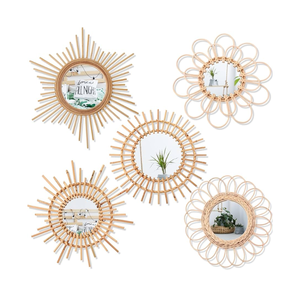 Precio más competitivo: Espejos decorativos de belleza Premium para colgar en la pared con 100% natural en Vietnam, variedad de diseños modernos - Product Image 3