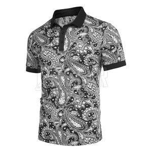 Camiseta Polo de hombre con sublimación de estilo callejero con diseño limpio, tela ligera y cómoda, perfecta para el uso diario - Product Image 2