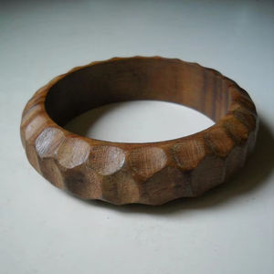 กำไลข้อมือไม้ดีไซน์เป็นเอกลักษณ์สวมใส่ได้นานกว่ากำไลข้อมือกำไลข้อมือไม้กำไลข้อมือทำด้วยมือลายดอกไม้ทำด้วยมือ - Product Image 1