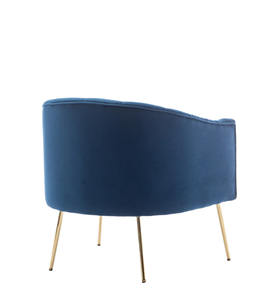 Sillón Reclinable Moderno de Terciopelo con Patas Doradas, Sillas de Lujo para Restaurante, Comedor y Cafetería - Product Image 5