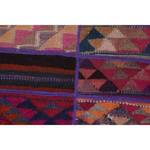 1.4x5.1 ft <b>Rug</b>, Turkish <b>Vintage</b> <b>Rug</b>, Purple Moroccan Wool <b>Rug</b> - Product Image 5