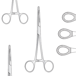 Forceps de sujeción de esponja Foerster, mandíbulas rectas y dentadas, fabricación de acero inoxidable quirúrgico de 178mm en Pakistán - Product Image 1