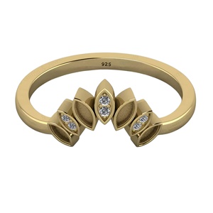 แหวนเงินแท้ 925 คุณภาพสูง ขายดีที่สุด ทรงมงกุฎ สำหรับใส่พลอยหรือเรซิ่น ขนาด 2x4-3x5 มม. เหมาะสำหรับทำเครื่องประดับเก็บน้ำนมแม่ - Product Image 1