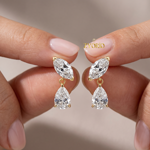 Pendientes de Estrella de Mar con Micro Pavé de Diamantes Cultivados en Laboratorio en Oro de 14K de Zyorio Jewels - Joyería de Boda Moderna Inspirada en el Océano para Mujer - Product Image 3
