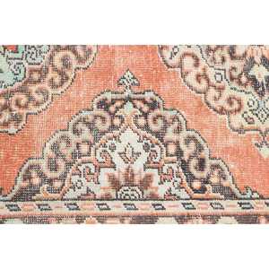 Tapis turc 4,6 x 9,4 pieds, grand tapis vintage, tapis marocain rouge et vert - Product Image 5