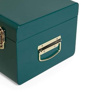 Boîte de rangement en métal faite à la main de haute qualité avec poignée pour la décoration de la maison d'Inde - Product Image 6