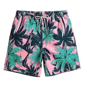 Shorts décontractés pour hommes, respirants, en spandex et polyester, taille élastique, grande taille, pour la plage, la natation, séchage rapide, couleur unie - Product Image 5
