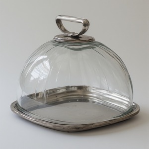 Handcrafted <b>Cake</b> <b>Dome</b> With Hammered Wooden Base And Smooth <b>Glass</b> Cover Artisan Crafted Designed For Interiors And Functional - Product Image 4