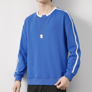 Sweat-shirt décontracté grande taille de marque à la mode manches lâches couleur contrastante OEM 300 GSM sweats à capuche et sweat-shirts solides - Product Image 6