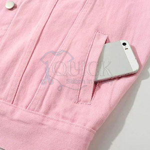 Vêtements décontractés veste en jean pour femmes de haute qualité 100% coton tricoté respirant léger - Product Image 5