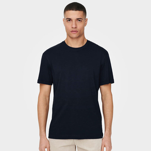 Nuevo último diseño Casual hombres deportes Fitness entrenamiento gimnasio desgaste liso Camiseta ajustada gimnasio camiseta personalizada para hombres - Product Image 5