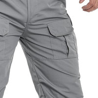 Pantalons tactiques de randonnée pour hommes, de haute qualité, couleur unie, prix de gros, pantalons multi-poches pour l'extérieur