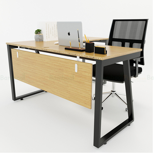 BFTB2009 TrapezBamboo II L-Shaped <b>Office</b> <b>Desk</b> 140x150cm <b>Foldable</b> Portable Storage Features Simple Assembled Iron Legs Wooden - Product Image 2