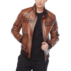 แจ็กเก็ตหนังแท้สำหรับผู้ชายแจ็กเก็ตหนังแท้ออกแบบได้ตามต้องการ - Product Image 4