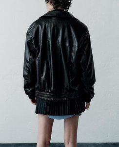 Chaqueta de Cuero Genuino de Peso Pesado con Logotipo Personalizado para Mujer, Talla Grande, Resistente al Viento, para Uso en Exteriores, Nueva Condición, Venta al por Mayor - Product Image 5