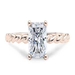 Anillo de Compromiso con Diamante de Corte Radiante para Mujer - Product Image 6