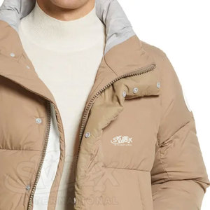 Chaquetas de invierno de burbujas con cuello levantado de nuevo diseño para hombre, chaquetas de invierno de mangas largas con cremallera completa para hombre - Product Image 6